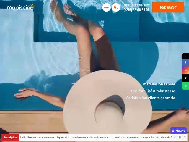Mapiscine - fabricant de piscine en Tunisie