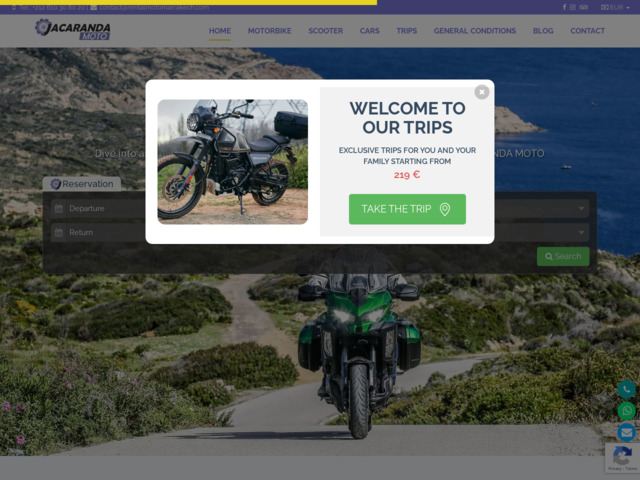 Motorcycle rental agency in marrakech - jacaranda moto