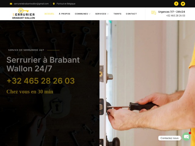 Serrurier brabant wallon