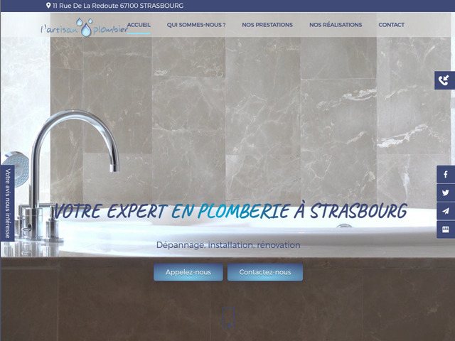 L'artisan plombier : expert en aménagement de salle de bain à strasbourg