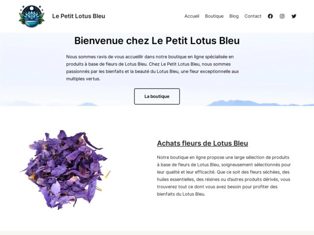 Le petit lotus bleu