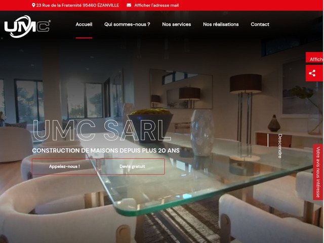 Entreprise de construction Val-d'Oise : solutions sur mesure par UMC SARL