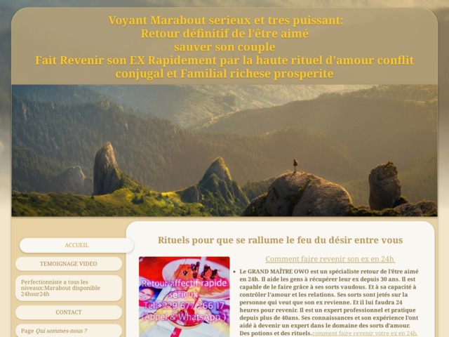 Marabout sérieux honnête compétent