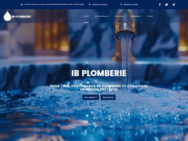 Disponibilité 247 : urgence plomberie couëron