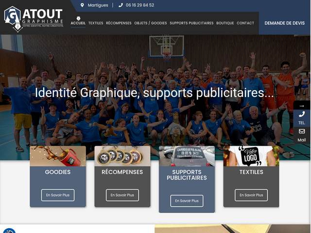 Textiles, objets publicitaires & communication à martigues