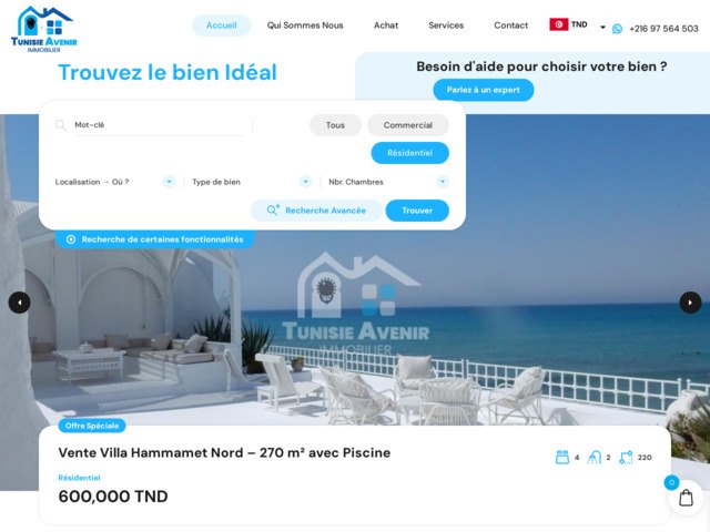Agence immobilire hammamet – tunisie avenir immobilier