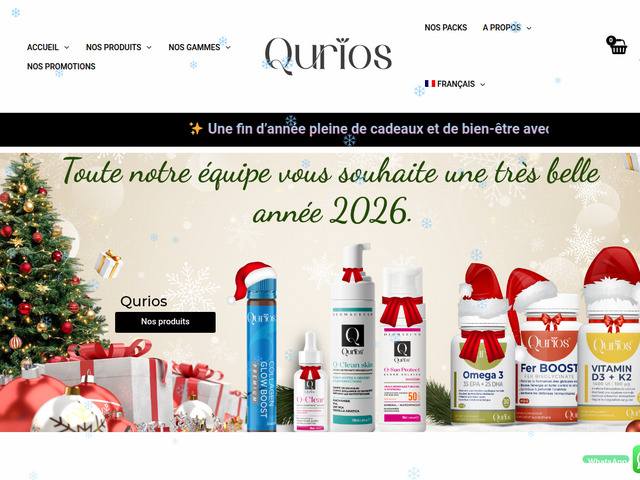 Qurios – soins dermo-cosmétiques et compléments naturels certifiés