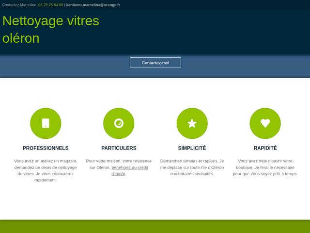 Nettoyage vitres oleron