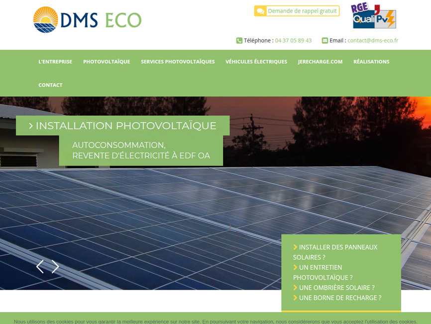 Dms eco &ndash; installation photovolta�que rh�ne-alpes