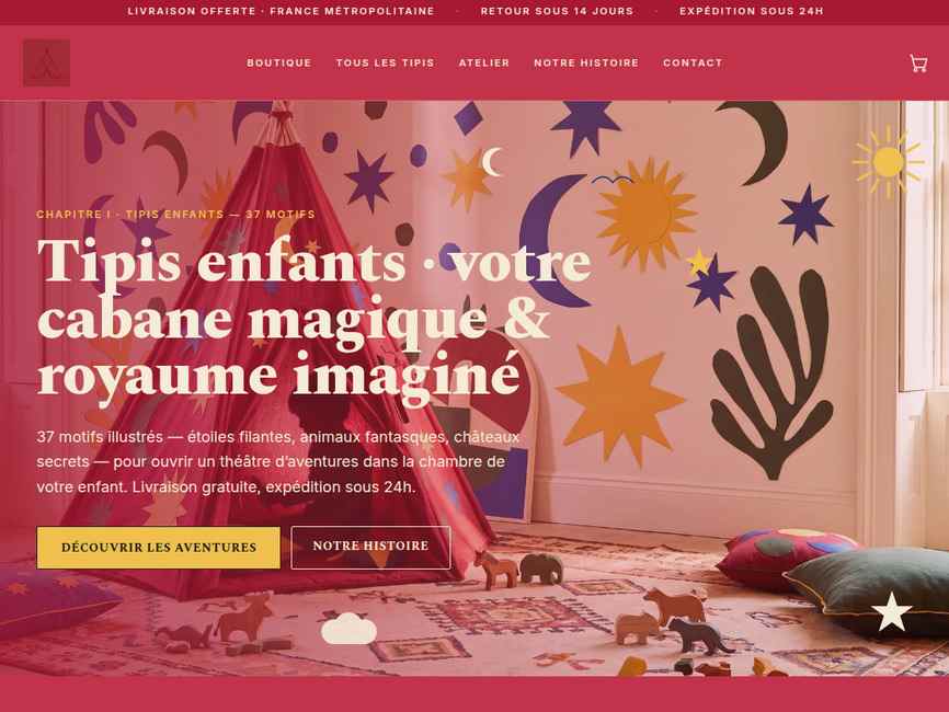 Tipis enfants — boutique tipis et accessoires