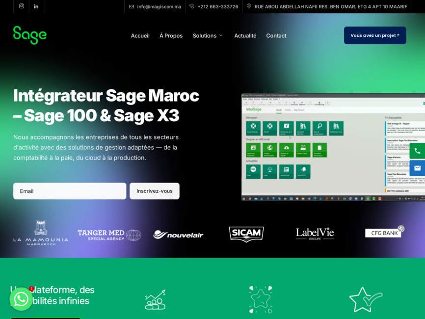 Magiscom, expert en intégration sage 100