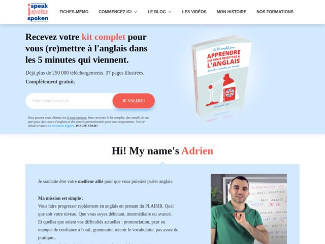ISpeakSpokeSpoken - apprendre l'anglais