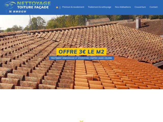 Nettoyage toiture facade