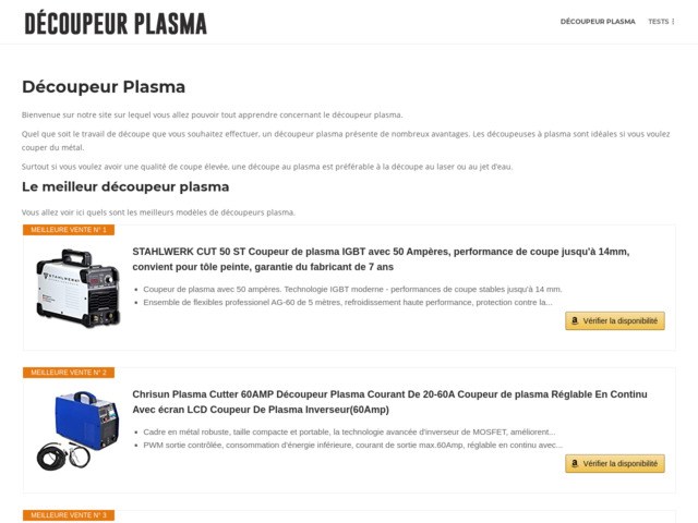 Decoupeur plasma