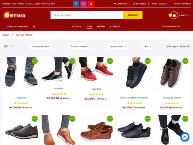 Marmara mode : vente vetement en ligne tunisie