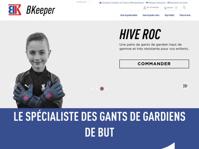 Bkeeper est une marque française de gants de gardien de but