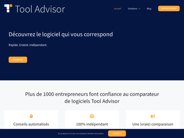 Tool Advisor : comparateur de logiciels B2B