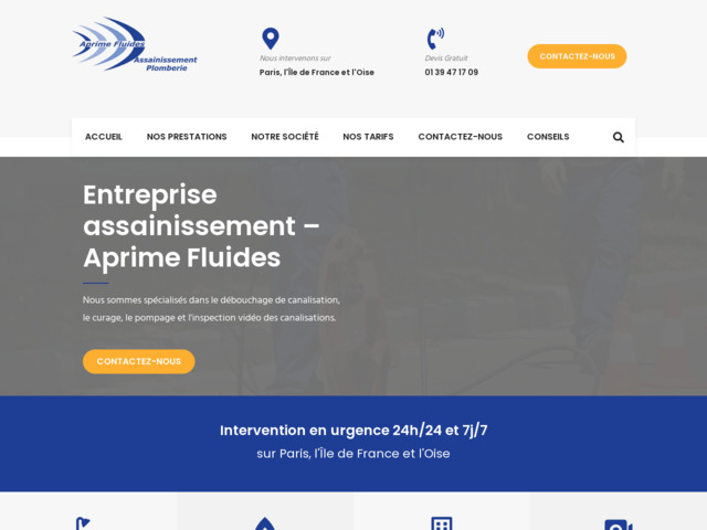 Débouchage canalisation ile de france - aprimes fluides