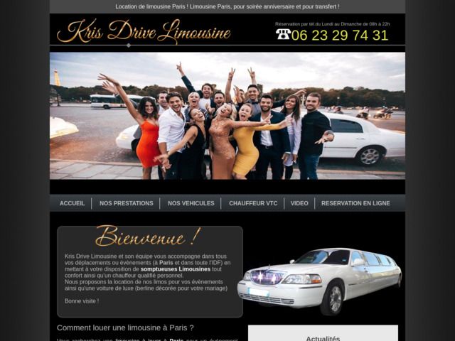 Limousine paris avec kris drive limousine