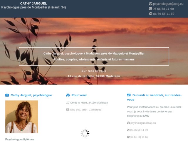Cathy Jarguel, psychologue à Mudaison, près de Mauguio et Montpellier