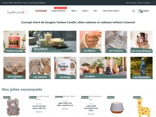 Boutique de bougies parfumées