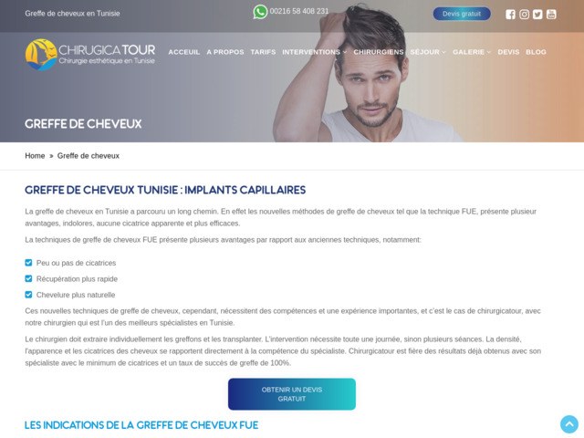 Greffe de cheveux en tunisie
