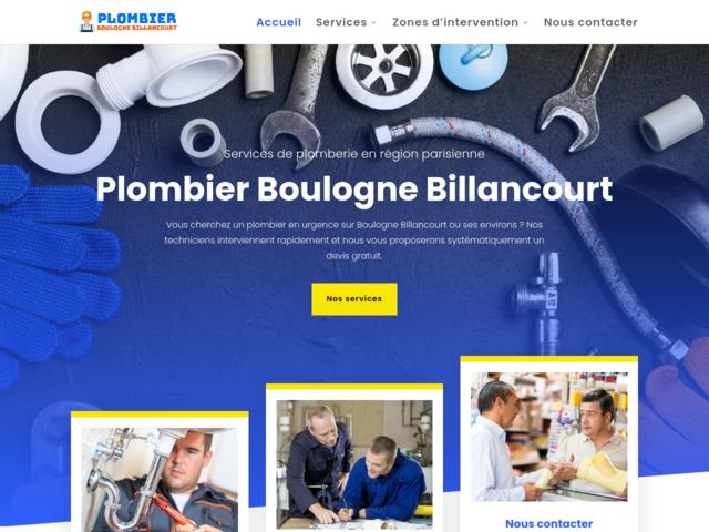 Service de plomberie sur la région parisienne