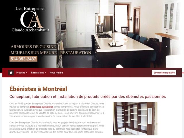 Les Entreprises Claude Archambault - �b�nistes � Montr�al