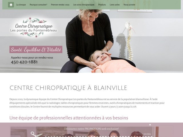 Centre chiropratique Les Portes du Fontainebleau - Chiropratique Blainville