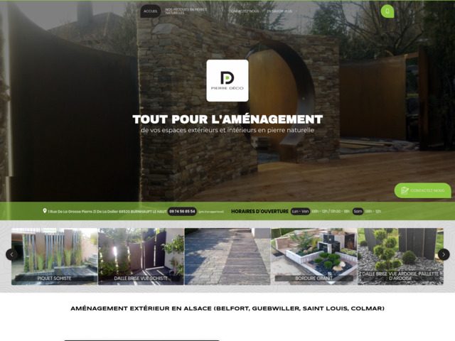 Pierre Deco, grossiste en pierres naturelles et aménagement d'extérieur