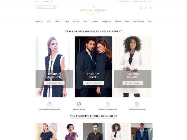 Tenue professionnelle - beautystreet
