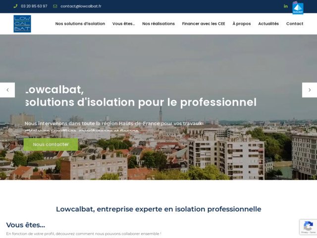 Lowcalbat, isolation thermique pour professionnels