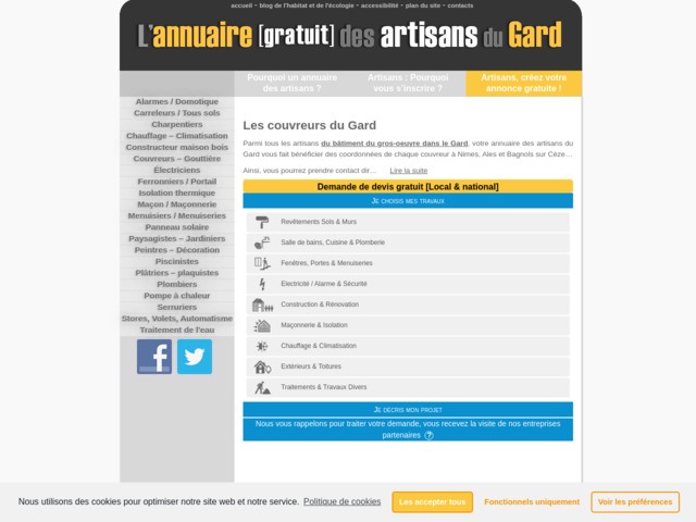 Couvreur  Nmes, Als et dans le Gard