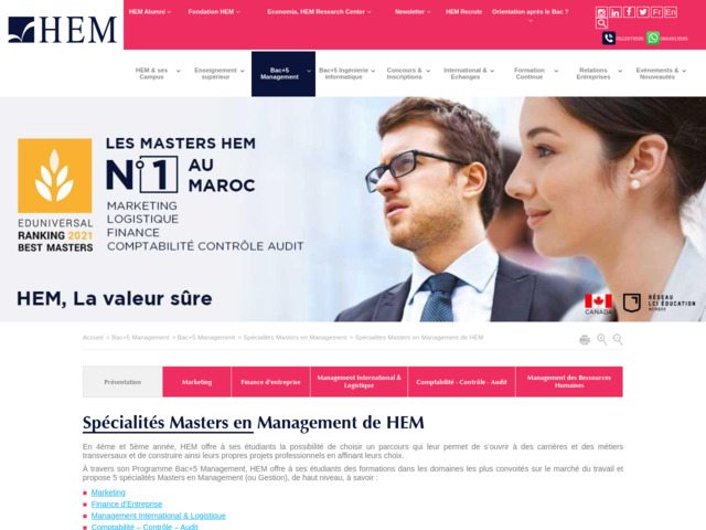 Ecole supérieure de management au Maroc