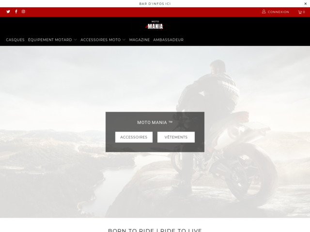 Moto Mania | Equipements et accessoires de moto