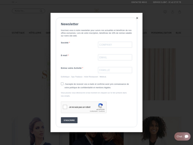 Tenue professionnelle - beautystreet