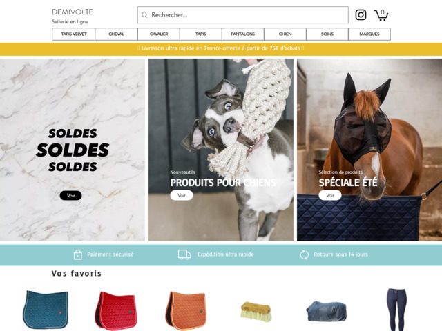 Demivolte.fr sellerie en ligne