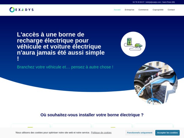 Exadys, professionnel en borne de recharge