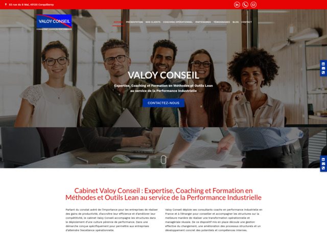 Coach en performance industrielle à corquilleroy