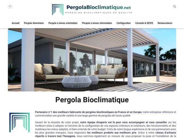Fabricant de pergolas et toitures de terrasses