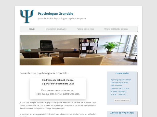 Psychologue à Grenoble