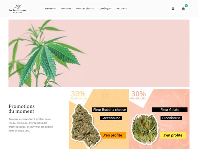 La Boutique en Herbe : vente de CBD en ligne