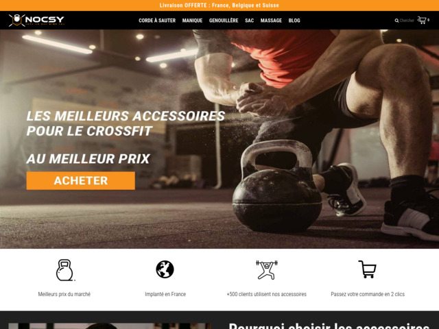 Nocsy : entreprise qui vend des accessoires de crossfit de qualit