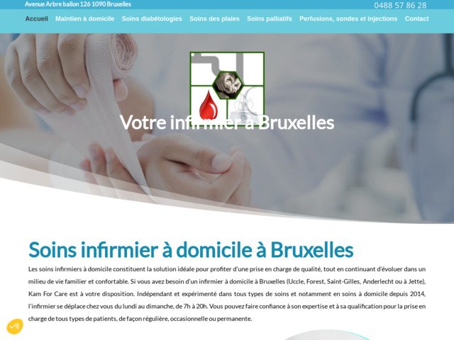 Soins infirmiers  domicile  bruxelles