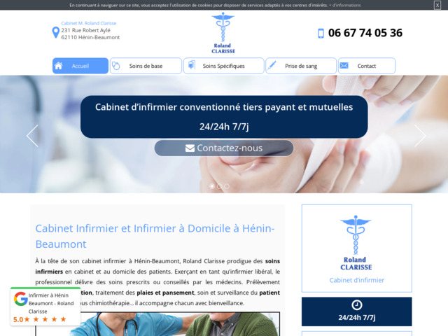 Infirmière à Méricourt, Roland Clarisse