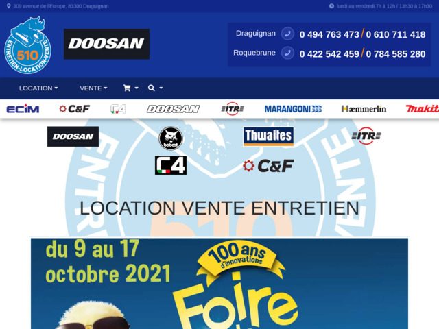 Location et vente de matriels et engins de chantier