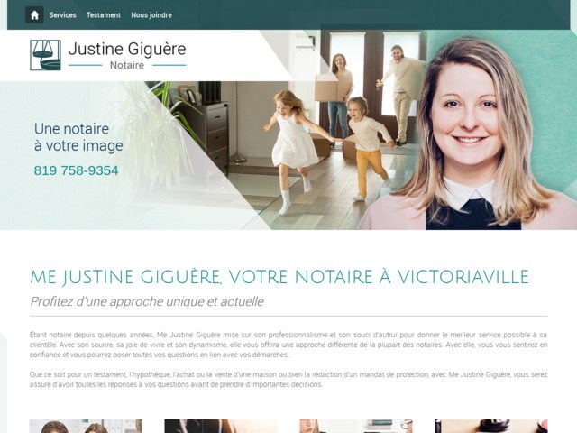 Maître justine giguère, notaire à victoriaville