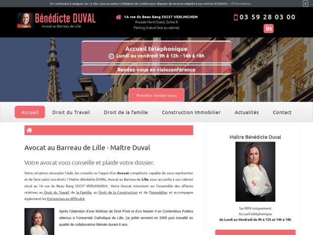 Avocate au barreau de Lille