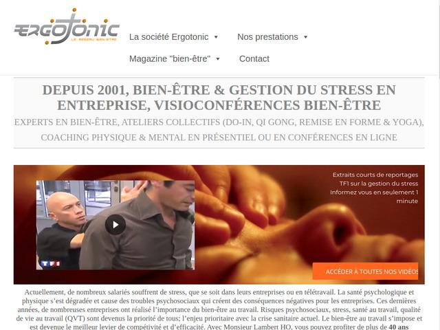 Ergotonic : spcialiste du bien-tre en France depuis 2001