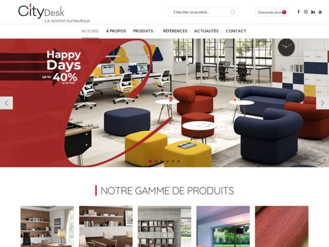 City desk : meubles bureau Tunisie